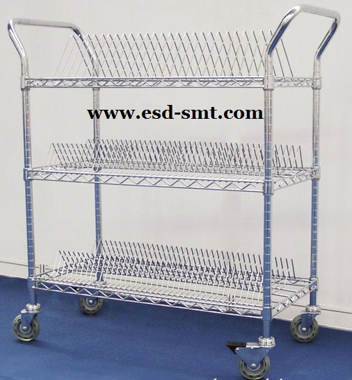 ESD SMT Collar Plate Rack Cart UUC-CPR02
